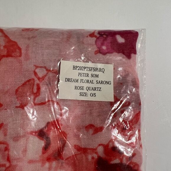 Peter Som NWT Dream Floral Sarong - Rose Quartz - Scarf - Throw - Wrap - Picture 6 of 7